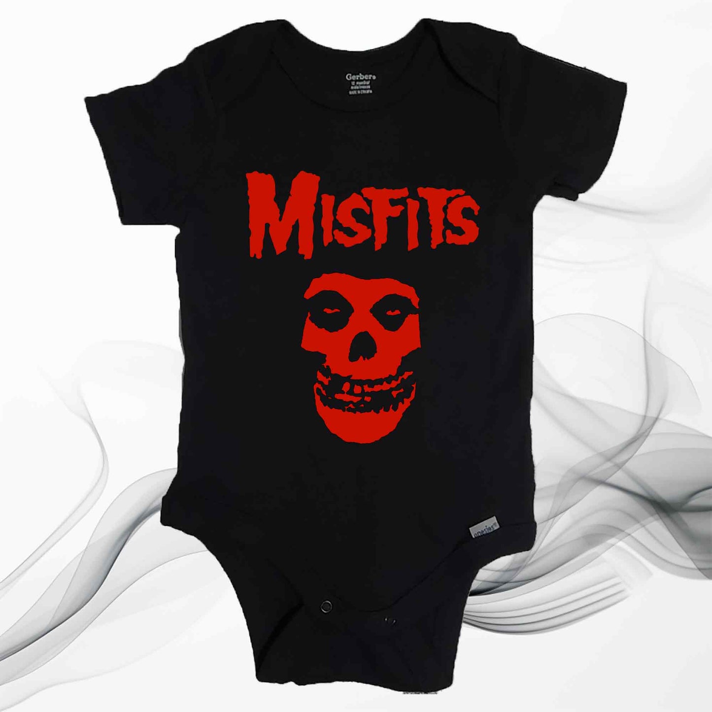 Misfits Baby One Piece with Skull Coaster Melodies